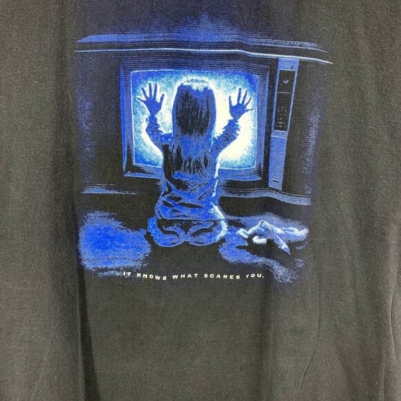 Alstyle Mens Poltergeist It Knows What Scares You Short Sleeve Cotton Shirt SZ L - Picture 6 of 11